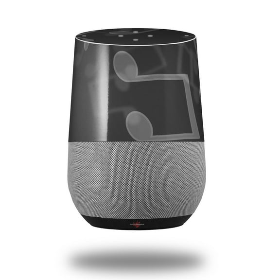 Decal Style Skin Wrap for Google Home Original - Bokeh Music Grey (GOOGLE HOME NOT INCLUDED) by WraptorSkinz