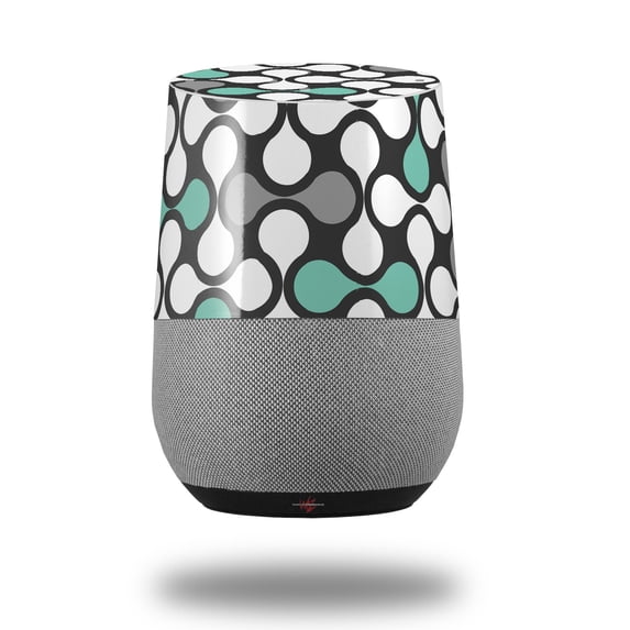 Decal Style Skin Wrap for Google Home Original - Locknodes 05 Seafoam Green (GOOGLE HOME NOT INCLUDED) by WraptorSkinz
