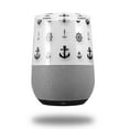 thumbnail image 1 of Decal Style Skin Wrap for Google Home Original - Nautical Anchors Away 02 White (GOOGLE HOME NOT INCLUDED) by WraptorSkinz, 1 of 3