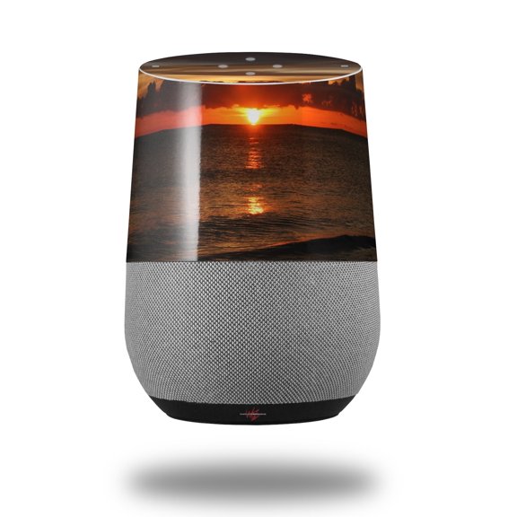 Decal Style Skin Wrap for Google Home Original - Set Fire To The Sky (GOOGLE HOME NOT INCLUDED) by WraptorSkinz