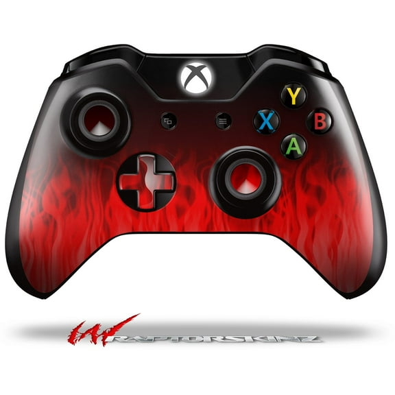 Decal Style Skin for Microsoft XBOX One Wireless Controller Fire Red - (CONTROLLER NOT INCLUDED)