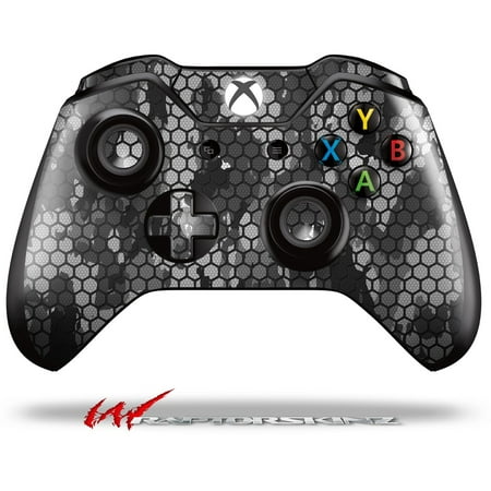 Decal Style Skin for Microsoft XBOX One Wireless Controller HEX Mesh Camo 01 Gray - (CONTROLLER NOT INCLUDED)