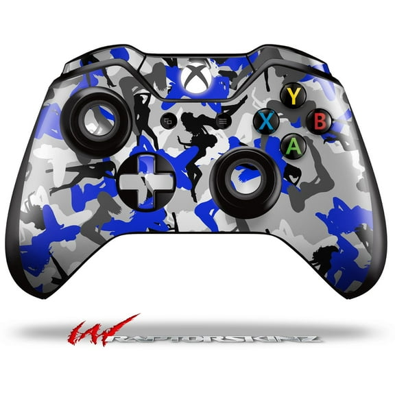 Decal Style Skin for Microsoft XBOX One Wireless Controller Sexy Girl Silhouette Camo Blue - (CONTROLLER NOT INCLUDED)