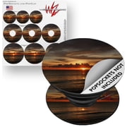 Decal Style Vinyl Skin Wrap 3 Pack for PopSockets Set Fire To The Sky POPSOCKET NOT INCLUDED by WraptorSkinz