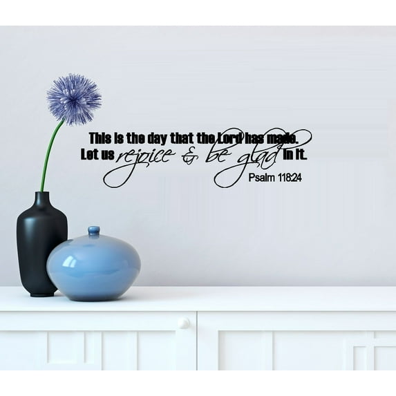 Decal ~ THIS IS THE DAY THE LORD HAS MADE ~ WALL DECAL, HOME DECOR 8" X 30"