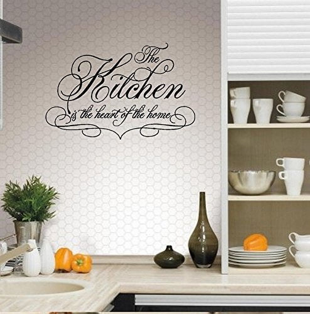 Decal ~ The KITCHEN is the heart of the Home ~ Wall or Window Decal 13 ...