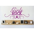 thumbnail image 1 of Design with Vinyl Girls ROCK Quote Wall Sticker, 1 of 2