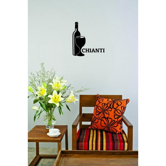 Decal Wall Sticker - Chianti Kitchen Quote Home Decor Picture Art 12x12 Inches