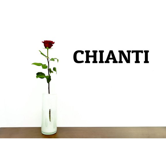 Decal Wall Sticker - Chianti Kitchen Quote Home Decor Picture Art 6x24 Inches