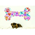 thumbnail image 1 of Decal Wall Sticker : Colorful Dog Bone Design Paw Print Bird Food Bowl Star Fish House 12x18 Inches, 1 of 2