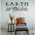 thumbnail image 1 of Decal Wall Sticker : Earth Laughs In Flowers Quote 12x18 Inches, 1 of 2