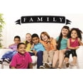thumbnail image 1 of Decal Wall Sticker : Family Lettering Text Quote 8x20 Inches, 1 of 2