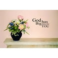 thumbnail image 1 of Decal Wall Sticker - God Has Big Plans For You Home Decor Picture Art 16x32 Inches, 1 of 1