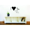 thumbnail image 1 of Decal Wall Sticker : I Heart You More... - Bill Lusby Love Quote 16x24 Inches, 1 of 2