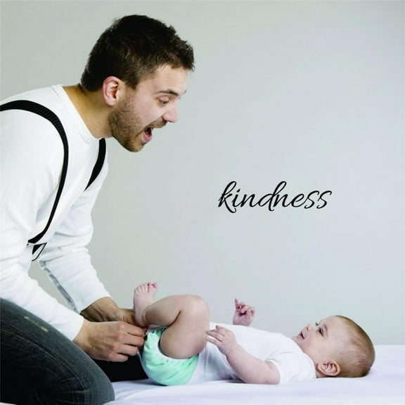 Decal Wall Sticker - Kindness Inspirational Life Quote - Self Esteem Home Decor Picture Art 6x24 Inches