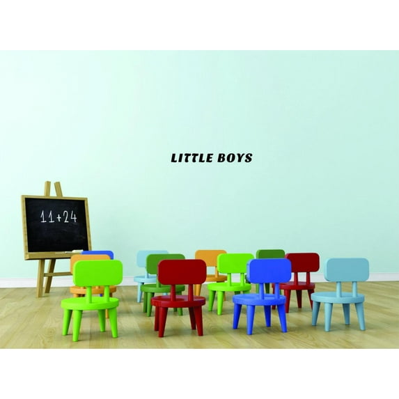 Decal Wall Sticker - Little Boys Kids Bedroom Quote Home Decor Picture Art 8x32 Inches