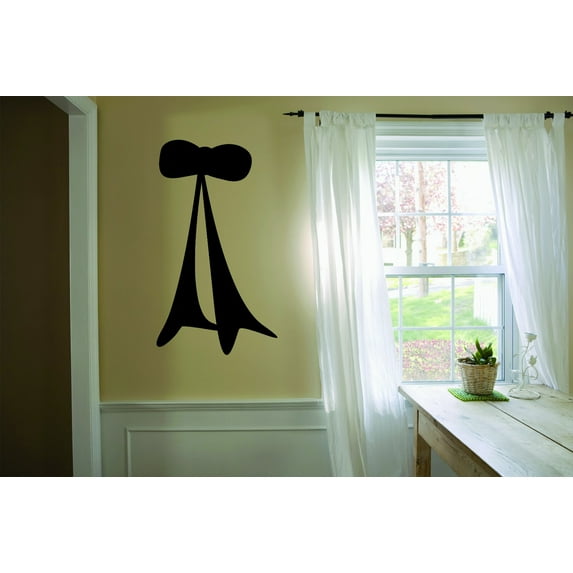 New Wall Ideas Ribbon Bow Silhouette Design 10x20 Inches
