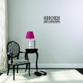 thumbnail image 1 of Decal Wall Sticker - Shoes Are Carb Free Ladies Girl Quote Shopping Closet Wardrobe Home Decor Picture Art 12x30 Inches, 1 of 2