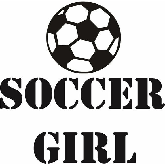 Decal Wall Sticker : Soccer Team Ball Player Sports Kids Boy Girl 16x16 Inches
