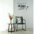 thumbnail image 1 of Decal Wall Sticker : When Someone You Love Becomes A Memory, The Memory Becomes A Treasure Lettering Life Quote Bedroom Living Room Home Decor Picture Art Size :14 Inches x 28 Inches, 1 of 2