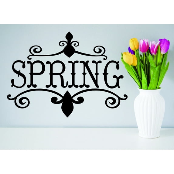 Decal Wall Sticker : Spring Fancy Sign 20x30 Inches