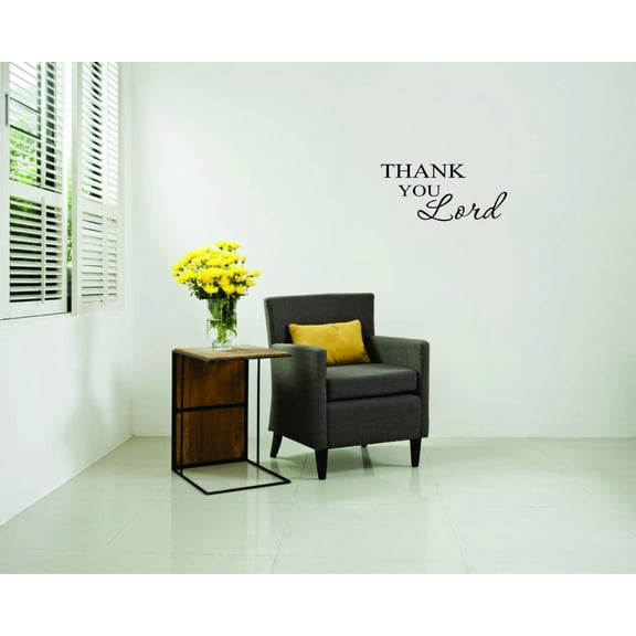 Decal - Wall Sticker : Thank You Lord Kitchen Quote Home Decor Picture Art 10x20 Inches