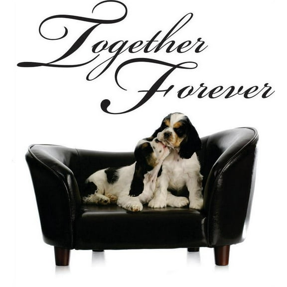 Decal Wall Sticker : Together Forever Love Life Quote 12x18 Inches