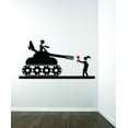 thumbnail image 1 of Decal Wall Sticker : War Tank Soldier Lover Rose Flower 16x24 Inches, 1 of 2