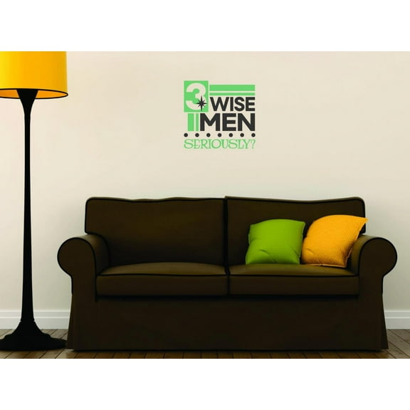 Decal - Wall Sticker : Wise Men Seriously Quote Home Decor Picture Art 12x12 Inches