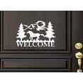 thumbnail image 1 of Decal ~ Wild Life Scene, (Custom Name) or Welcome: Decal 13" x 20" (Wht HORSE Welcome), 1 of 3