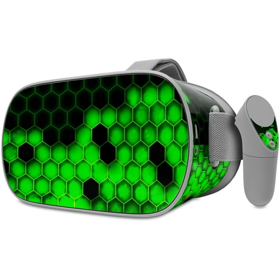 Decal style Skin Wrap compatible with Oculus Go Headset - HEX Green (OCULUS NOT INCLUDED)