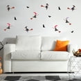thumbnail image 1 of Decalcomania Witches Cats & Bats Wall Decals - Set of 82 Stickers Hand Drawn Colorful Witch Cat Bat Silhouettes Decorations Removable Peel and Stick Halloween Indoor Decor, 1 of 5