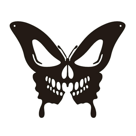 Decals Butterfly Skull Face, Premium Waterproof Vinyl Decal Stickers for Laptop Phone Accessory Helmet Car Window Bumper Mug Tuber Cup Door Wall Decoration