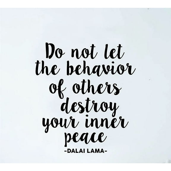 Decals Dalai Lama Inner Peace Quote Wall Decal Sticker Bedroom Living Room Art Vinyl Beautiful Inspirational Yoga Buddha Mandala Zen