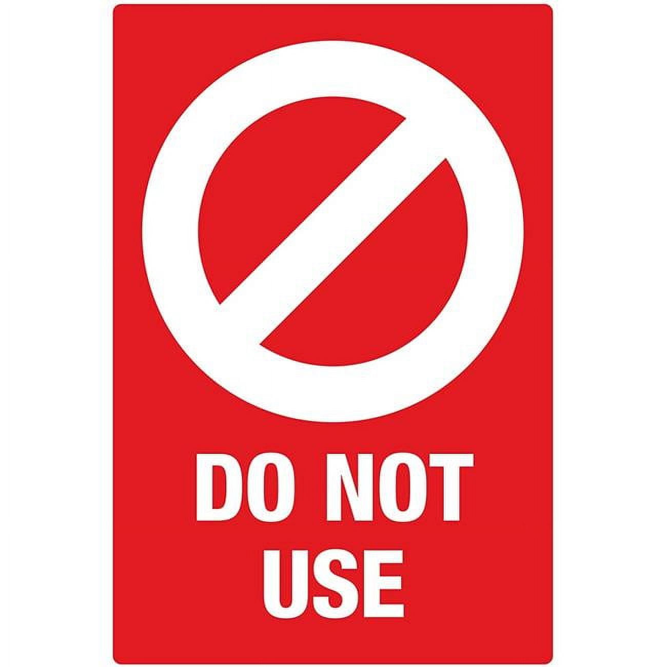 Decals Do Not Use Sign Wall Sticker Pack of 10