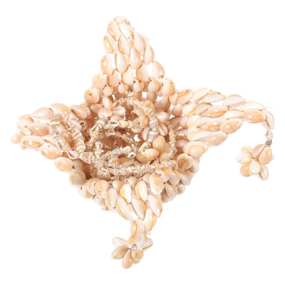 WRISTBIQUE Natural Seashell Hanging Decoration for Home Decor, Coastal Style Wall Ornament, 1 Pack