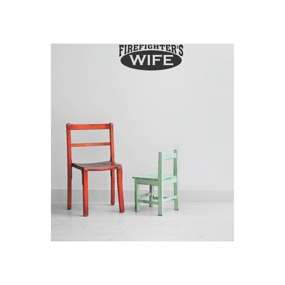 Decals & Stickers : Firefighter's Wife 10x26