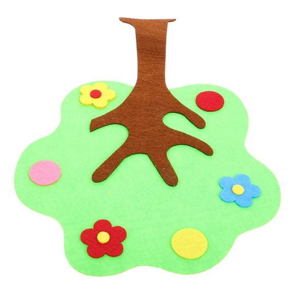 Decals Tree Wall Sticker Primary School 37.00X24.50X0.10CM Green