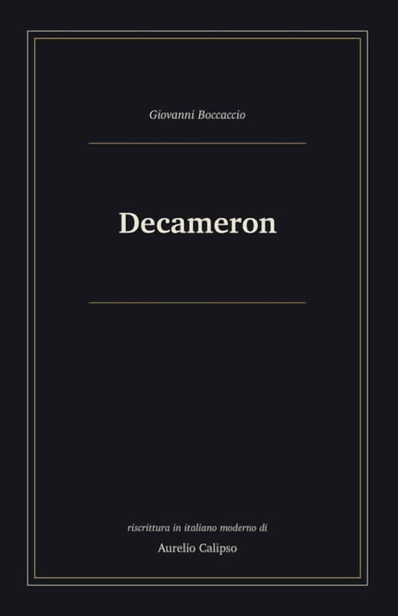 Decameron: Riscrittura in italiano moderno, (Paperback)