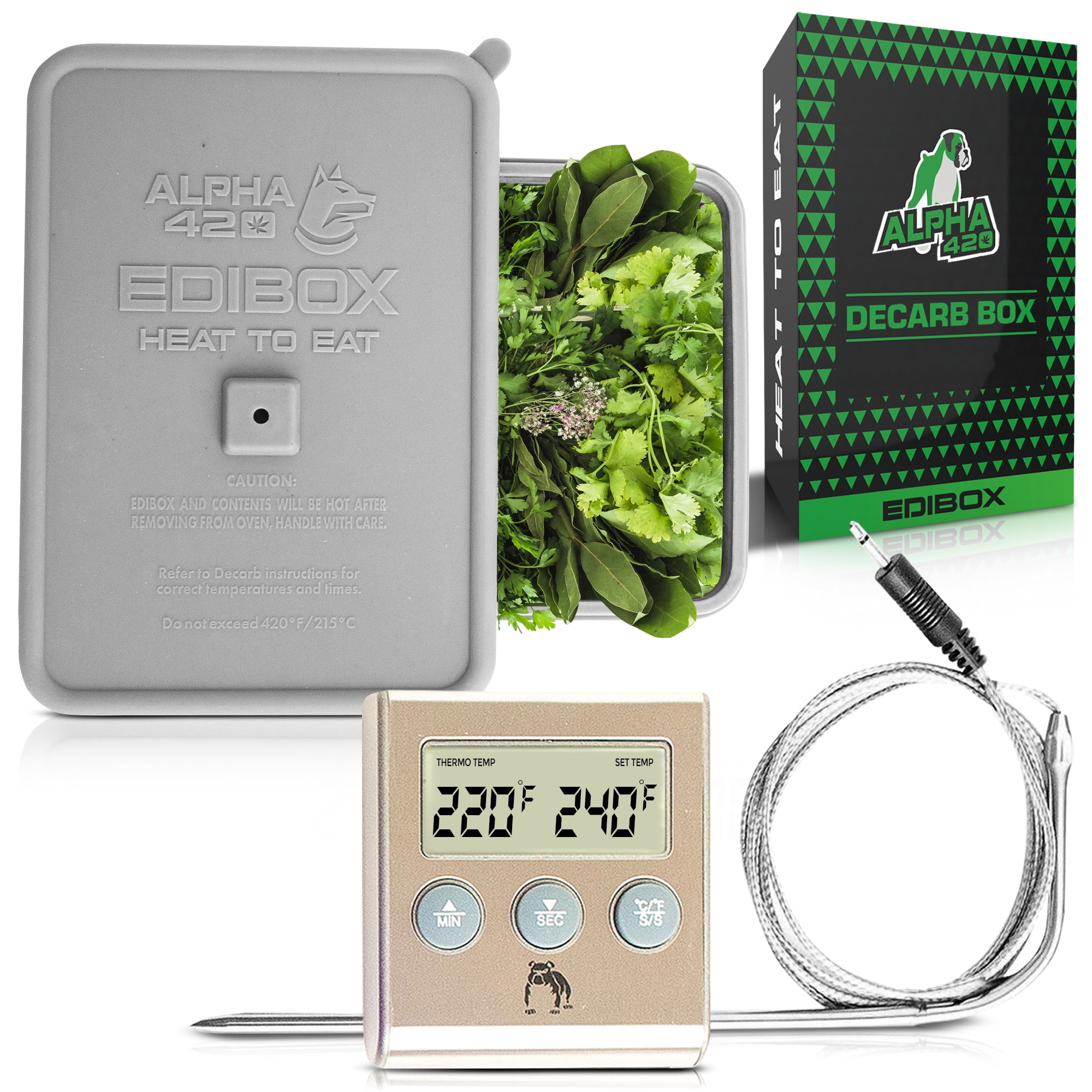 Decarboxylator Box, Decarbox, Decarb Box, Use with Herb Butter Maker or