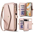 thumbnail image 1 of Decase 2-in-1 Detachable Magnetic Wallet Case Compatible with Google Pixel 9 Pro XL, Shockproof PU Leather Flip Cover with Card Slots,Cash Pocket,Zipper Purse,Crossbody Strap,RFID Blocking,Rosegold, 1 of 8