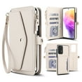 thumbnail image 1 of Decase 2-in-1 Detachable Magnetic Wallet Case Compatible with Samsung Galaxy A56 5G, Shockproof PU Leather Flip Cover with Card Slots,Cash Pocket,Zipper Purse,Crossbody Strap,RFID Blocking,White, 1 of 8