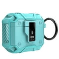 thumbnail image 1 of Decase AirPods 3rd Generation Case Cover Built-in Keychain, Military Hard Shell Protective Armor with Lock Support Wireless Charging,for AirPod Gen 3 Charging Case 2021,Mint, 1 of 5