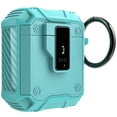 thumbnail image 1 of Decase AirPods Case Cover Built-in Keychain,Military Hard Shell Protective Armor with Lock [Support Wireless Charging] for Apple AirPods 1st 2nd Generation Charging Case,Mint, 1 of 5