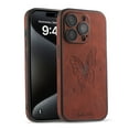 thumbnail image 1 of Decase for Apple iPhone 12 Phone Case,Ultra Thin Butterfly Embossed Pattern PU Leather Scratch-resistant Shockproof Protective Case Cover for iPhone 12,Brown, 1 of 4