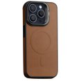 thumbnail image 1 of Decase for Apple iPhone 13 Pro,iPhone 13 Pro Magnetic Case Compatible with Mag-Safe,Luxury PU Leather Case with Hidden Camera Kickstand,Shockproof Slim Phone Shell for iPhone 13 Pro - Brown, 1 of 8