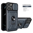 thumbnail image 1 of Decase for Apple iPhone 14 Pro Max Heavy Duty Rugged Case, Shockproof Cover With Slide Lens Protector+ Magnetic 360° Ring Kickstand Magnetic Car Mount Phone Case for Apple iPhone 14 Pro Max,Gray, 1 of 8