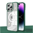 thumbnail image 1 of Decase for Apple iPhone 14 Pro Max MagSafe Case, Military Grade Drop Protection Clear Hard PC Back Magnetic Shockproof Translucent Hard Back Soft Slim Protective Case,Darkgreen, 1 of 8