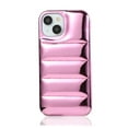 thumbnail image 1 of Decase for Apple iPhone 14,iPhone 14 Puffer Case,Soft Touch Puffer Jacket Material Glossy Fashionable Shockproof Protective Phone Shell for Women Men Stylish Case - Purple, 1 of 9