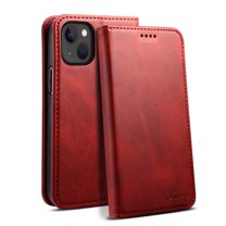 Decase for Apple iPhone 15 Plus (2023) Slim Cover,With Wallet Card Slots Holder,Premium Business Style Luxury PU Leather Phone Shell,Full Body Protection Case for iPhone 15 Plus, Red